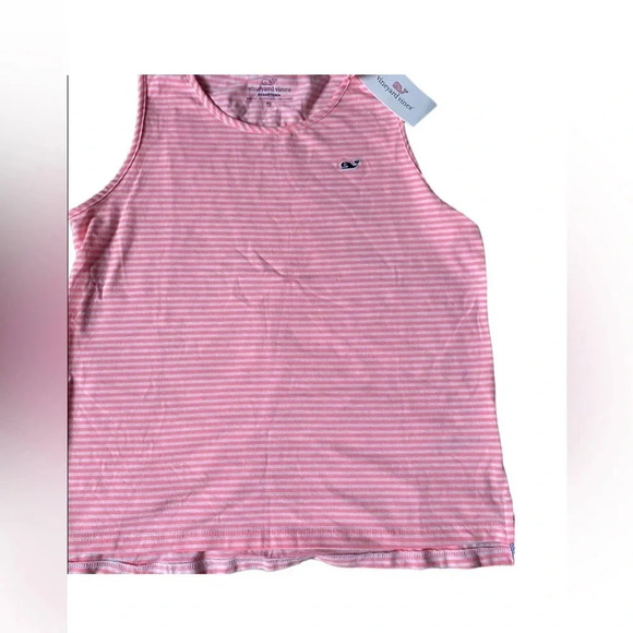 VINEYARD VINES NWT GIRLS PINK WHITE STRIPE TANK TOP SHIRT SHIRTS TOPS SIXE XL 16 - Picture 1 of 4